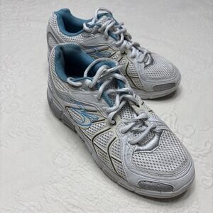 GDEFY Gravity Defyer Size 6.5  Women's White Blue Walking Shoes TB9004FWSU-W